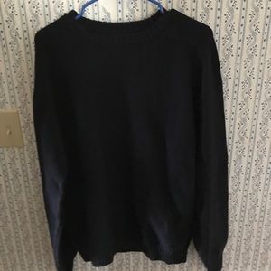 Lands end navy blue sweater large